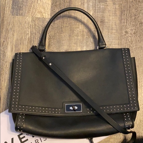 Givenchy Handbags - Givenchy Studded Shark Tooth Satchel